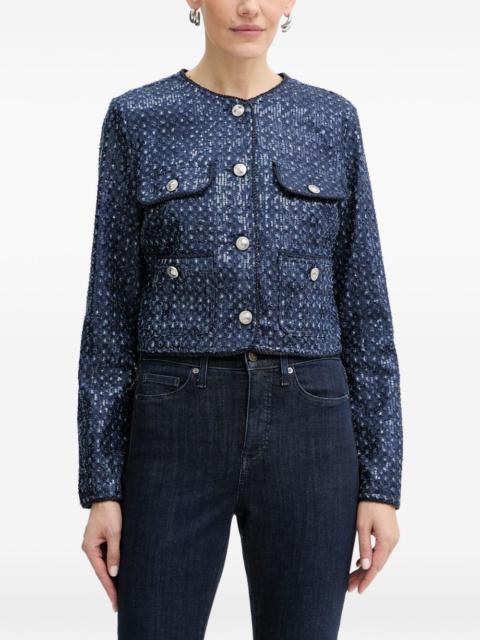 GUESS USA sequin button jacket