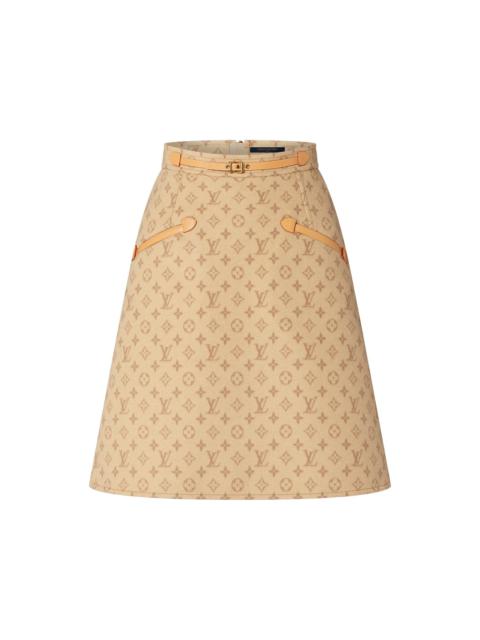 Louis Vuitton Preppy Double Face A-line Skirt