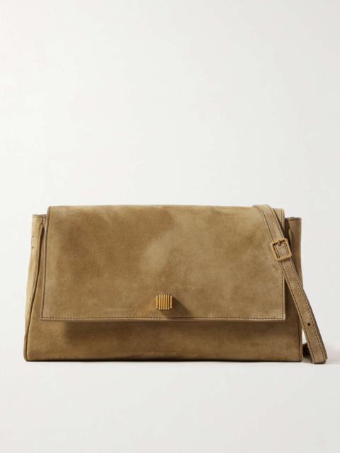 Audrey suede shoulder bag Tan