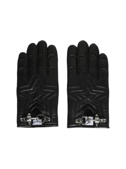 Lanvin star-embroidered leather gloves