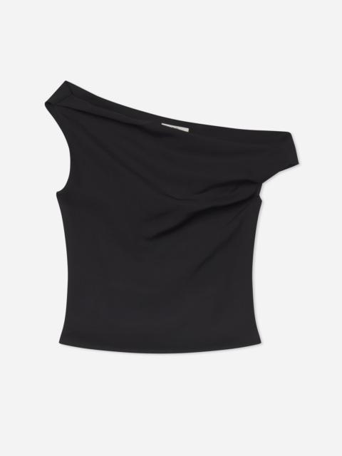 CO Draped Back Top in Viscose Silk
