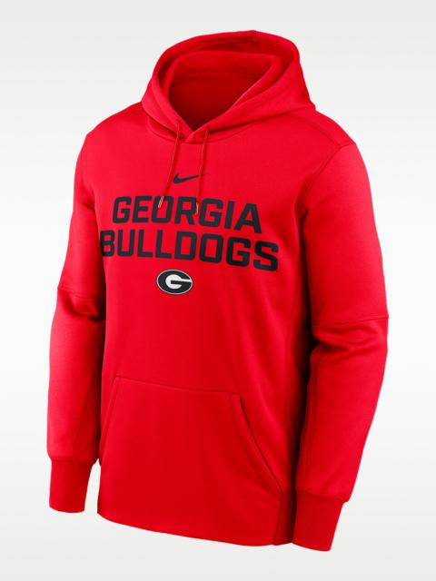 Nike Georgia Team Stacked Men’s Nike Therma College Pullover Hoodie