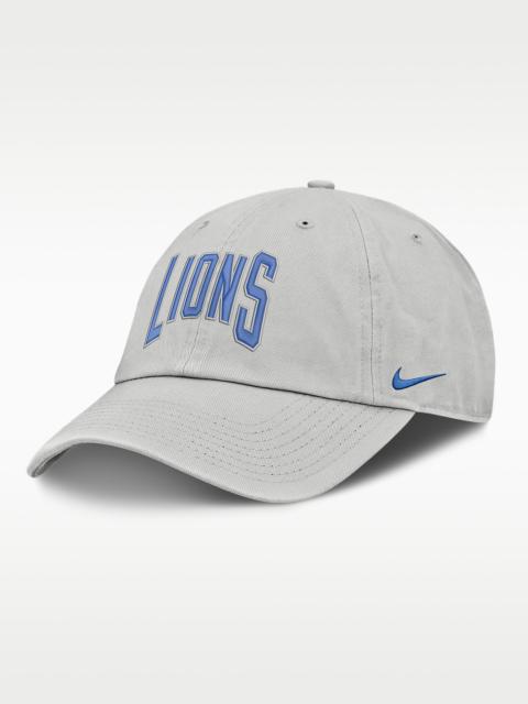 Nike Detroit Lions Primetime Club Arched Men's Nike NFL Adjustable Hat