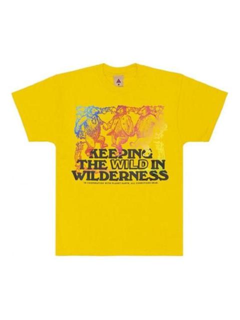 Nike ACG Alphabet Printing Athleisure Casual Sports Short Sleeve Yellow CV7550-709