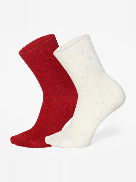Timberland Speckled 2-Pack Crew Sock