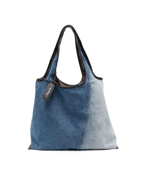 Market denim tote bag