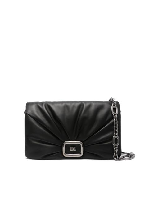 Roger Vivier Viv' Choc leather clutch