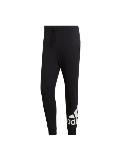 Men's adidas Solid Color Alphabet Logo Printing Sports Pants/Trousers/Joggers Black HE1824
