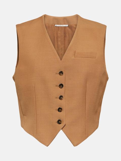 Stella McCartney Cropped wool waistcoat