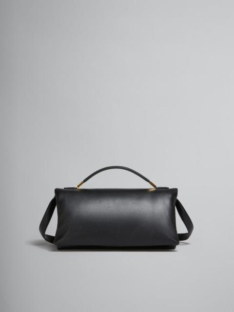 Marni BLACK LEATHER PRISMA TOP HANDLE BAG