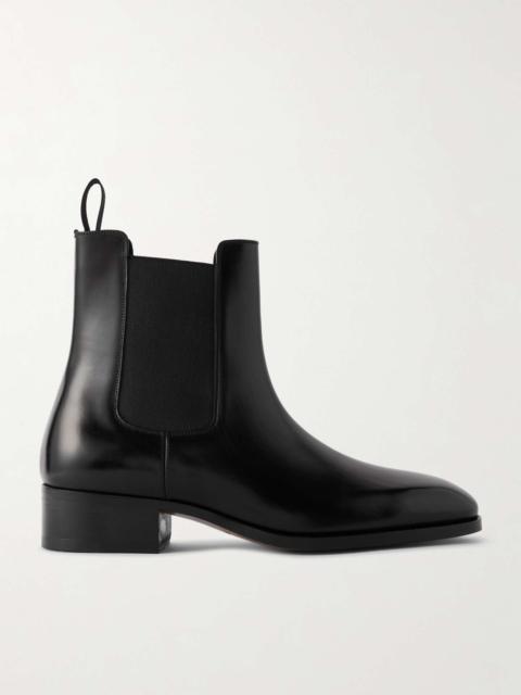 TOM FORD Hainaut Burnished-Leather Chelsea Boots