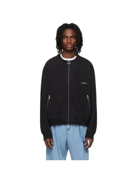 Wooyoungmi Black Zip-Up Sweatshirt
