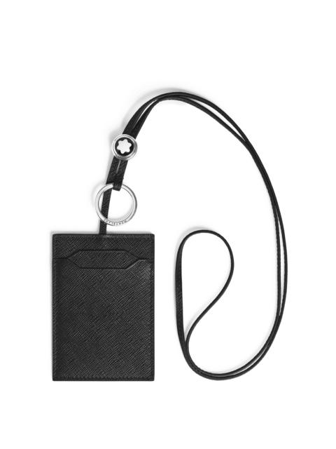 Montblanc CARD HOLDER 3CC WITH STRAP IN SARTORIAL LEATHER