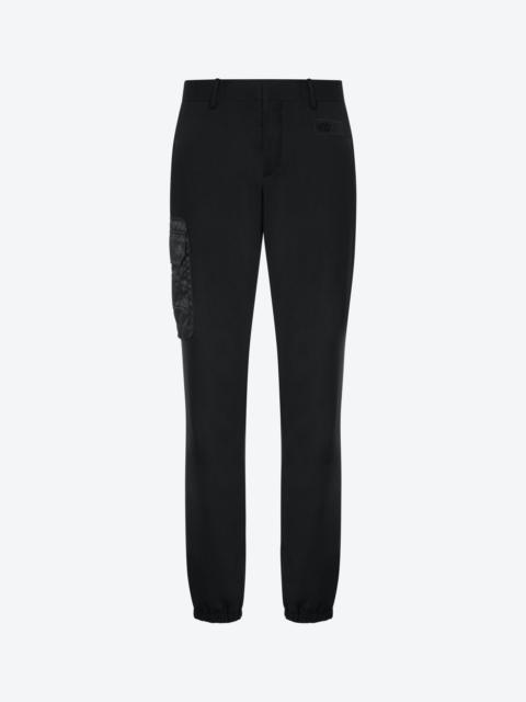 Moschino MULTIPOCKET DETAILS WOOL CLOTH TROUSERS