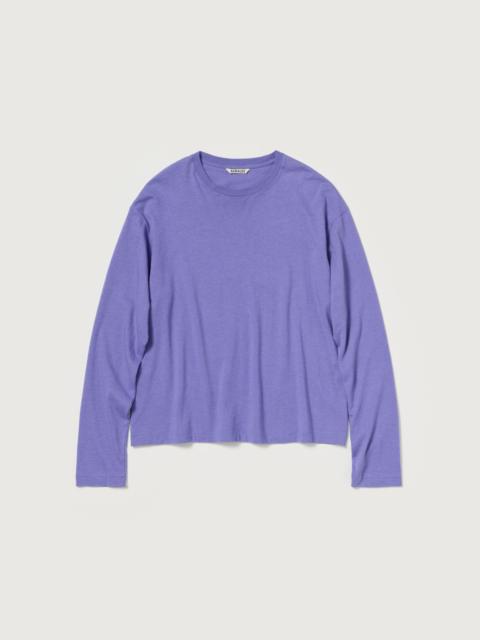 AURALEE BRUSHED ORGANIC COTTON JERSEY L/S TEE