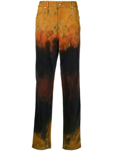 ECKHAUS LATTA distressed straight-leg jeans