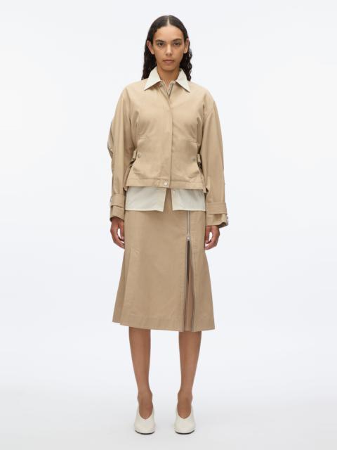 3.1 Phillip Lim Zip Cocoon Back Bomber Jacket