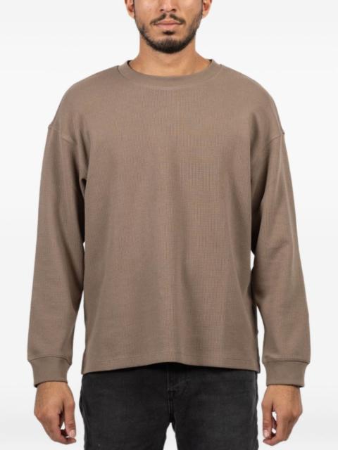 FRAME waffle long-sleeved sweater