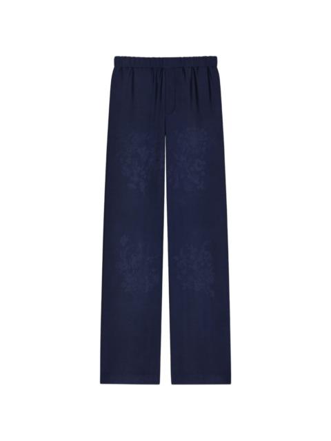 Givenchy floral jacquard trousers