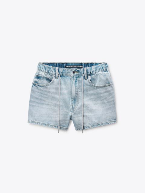 Alexander Wang CRYSTAL DRAWCORD MARATHON SHORT