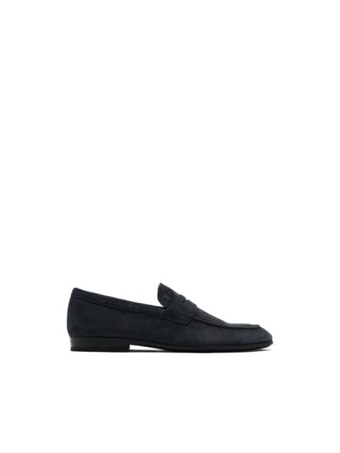 Tod's suede penny loafers
