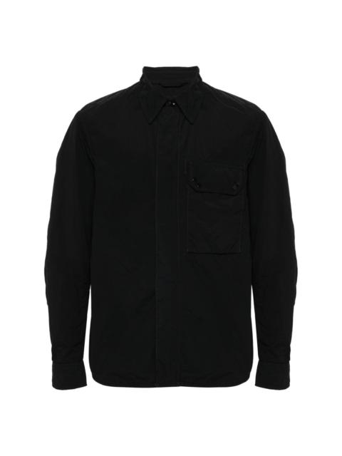 Ten C classic-collar garment-dyed shirt