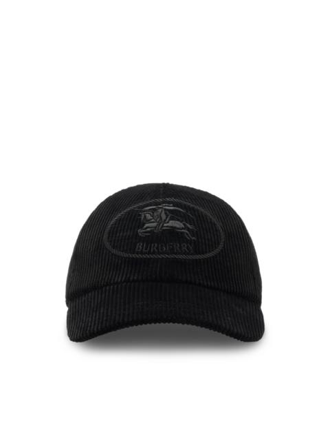 Burberry knight-stamp corduroy baseball hat