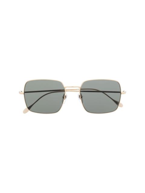 logo-engraved square-frame sunglasses