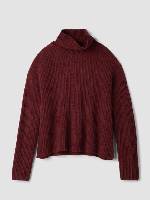 EILEEN FISHER Organic Cotton Chenille Turtleneck Top