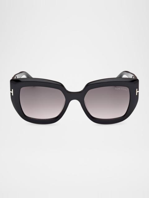 TOM FORD Saltzman Acetate Butterfly Sunglasses