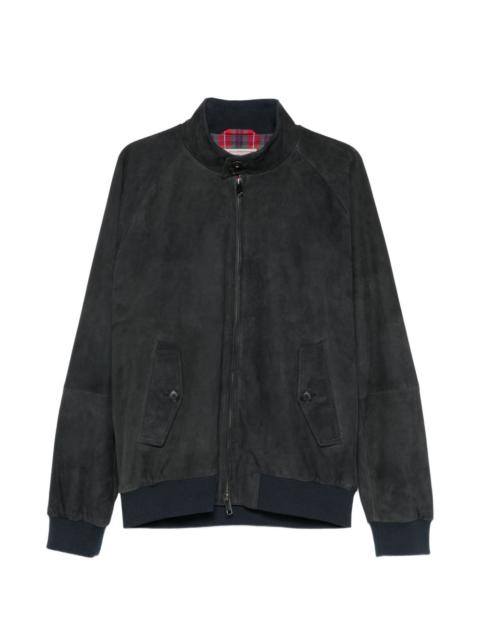 Baracuta zip-up suede jacket