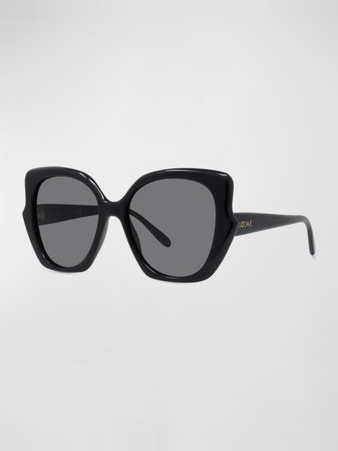 Loewe Logo Acetate Butterfly Sunglasses