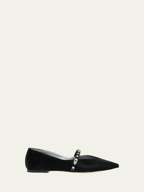 Alexander McQueen Embellished Ballet Flats