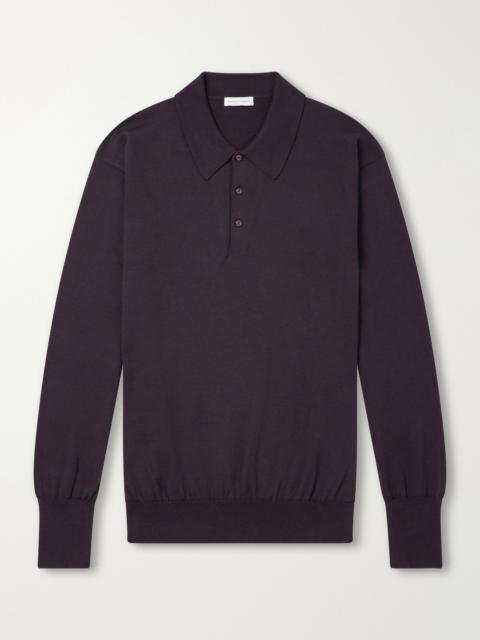 KAPTAIN SUNSHINE Wool and Cotton-Blend Polo Shirt