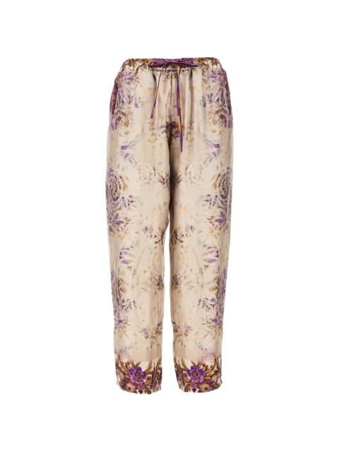 Pierre-Louis Mascia Aloe floral trousers