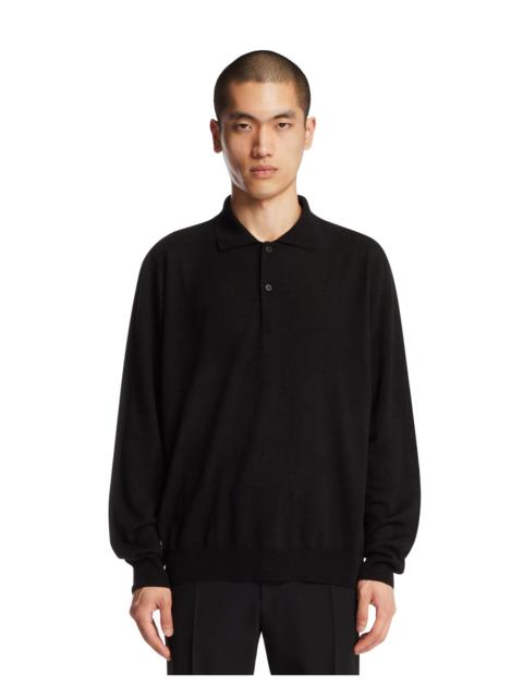 The Row Black Cashmere Top