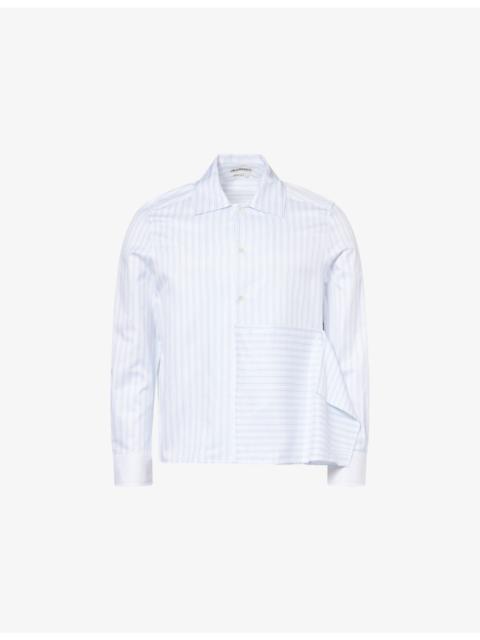 JW Anderson Asymmetric Draped Cotton Shirt