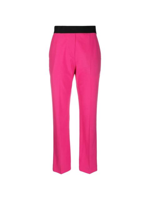 MSGM contrast waistband trousers