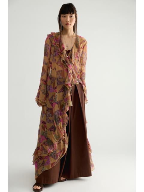 FREE PEOPLE Heirloom Printed Maxi Top