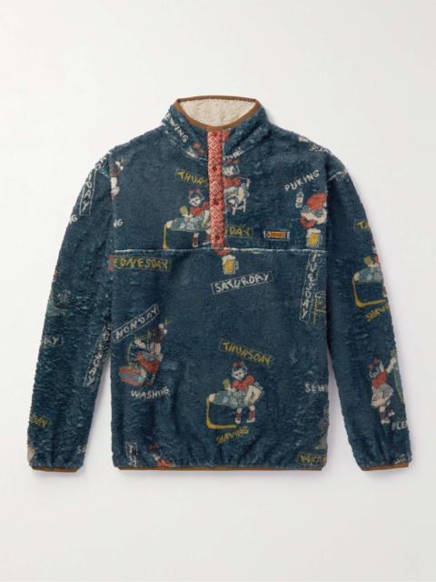 Kapital Kountry Calendar Printed Fleece Sweatshirt