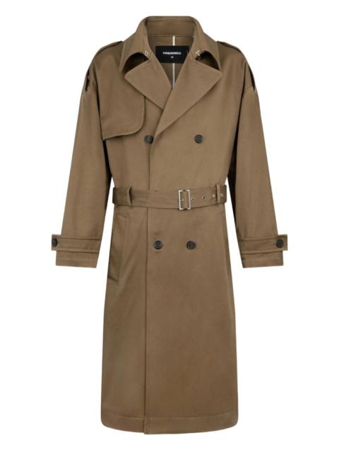 DSQUARED2 belted double-breasted trench coat
