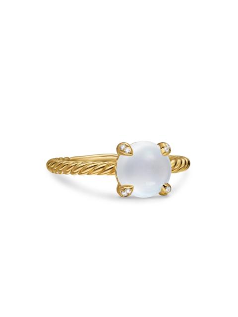DAVID YURMAN Women's Petite Chatelaine Ring in 18K Yellow Gold - Blue Moonstone