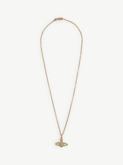 Bas Relief Orb mini gold-tone brass necklace