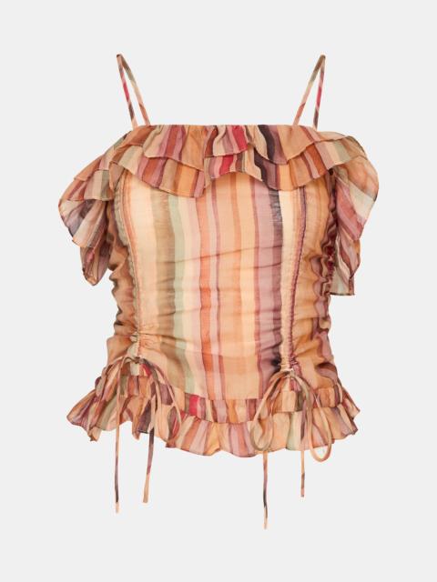 STEVE MADDEN SHILLOH TOP STRIPE MULTI