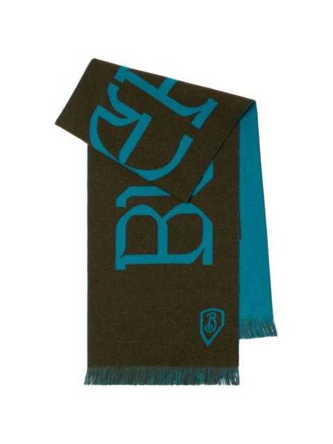 Burberry logo wool scarf