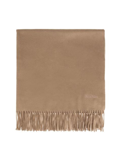 Max Mara embroidered-logo cashmere scarf