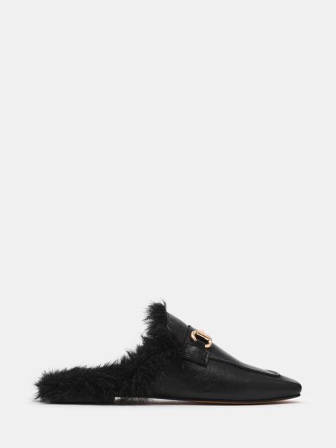 STEVE MADDEN ROMEO FAUX FUR BLACK