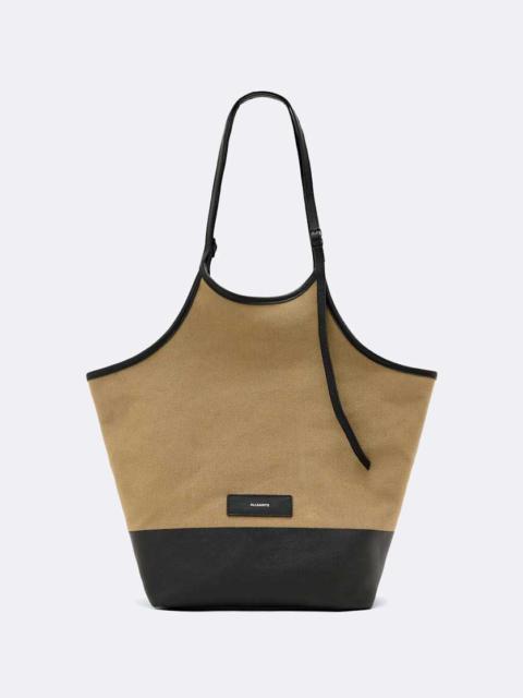 ALLSAINTS SILOH CANVAS MAGAZINE TOTE BAG