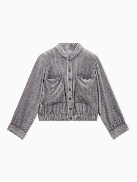 EMPORIO ARMANI FLUID CORDUROY JACKET SIGNATURE CAPSULE