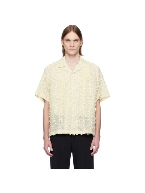 CMMN SWDN Beige Ted Embroidered Shirt